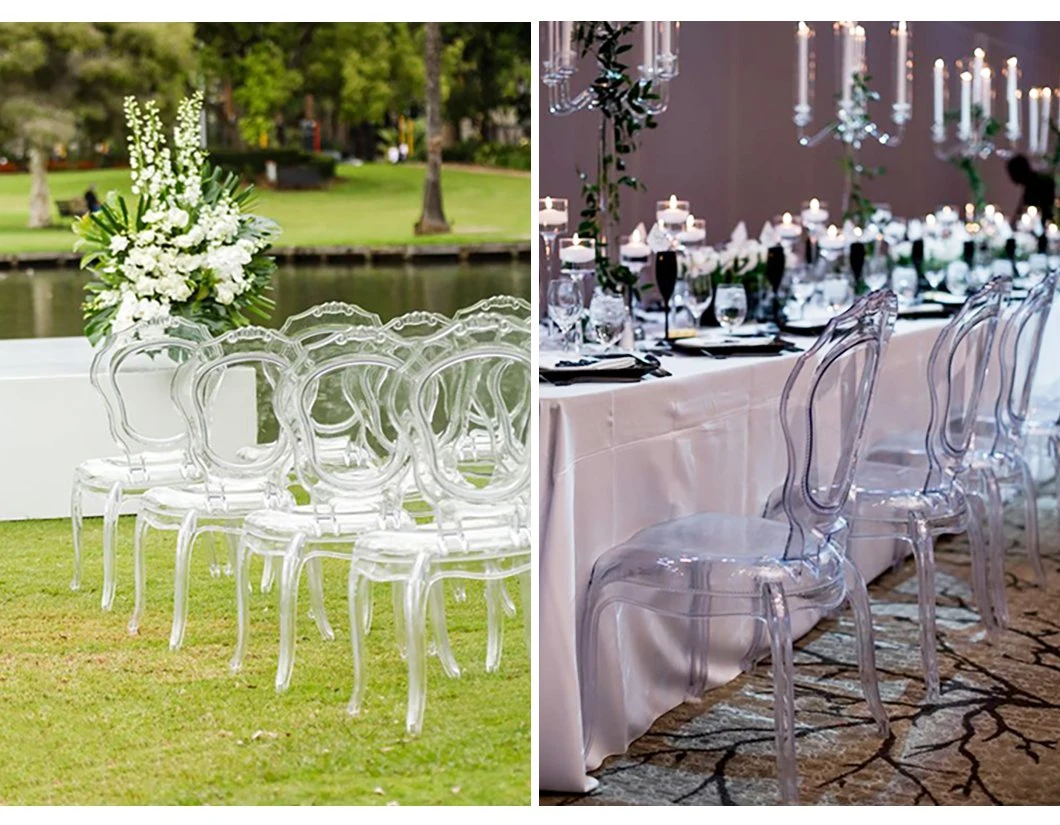 Wedding Transparent Resin Acrylic Clear PC Chavari Chairs