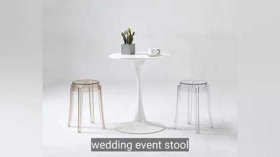 Acrylic Transparent Chair Plastic Stool