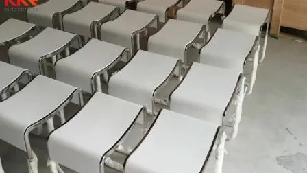 Artificial Stone Acrylic Solid Surface Bench Bathroom Vanity Stool