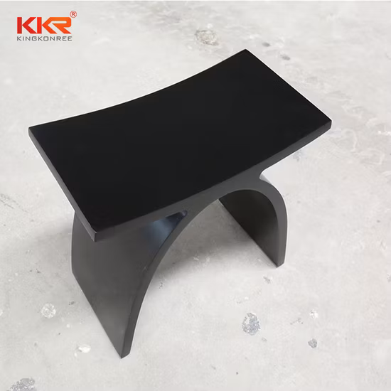 Artificial Stone Acrylic Solid Surface Bench Bathroom Vanity Stool